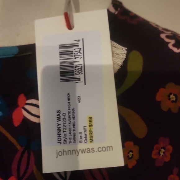 Johnny Was Multicolor Floral Blouse - Picture 5 of 5